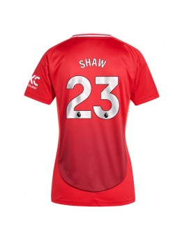 Manchester United Luke Shaw #23 Replika Hemmakläder Dam 2024-25 Kortärmad